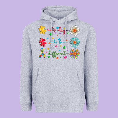 It's Okay To Be Different Heavyweight Hoodie Designed By Cowhidedigitalart