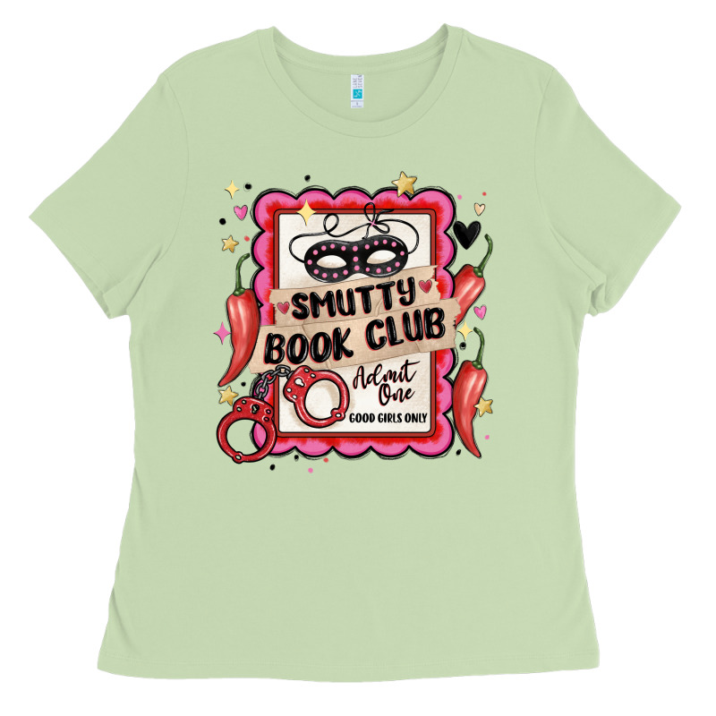 Smutty Book Club Admit One Good Girls Only Ladies Tee by MaliasSmallBusiness | Teevron
