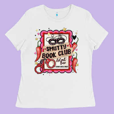 Smutty Book Club Admit One Good Girls Only Ladies Tee Designed By Maliassmallbusiness