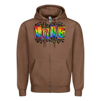 Chestnut Love pride Zipper Hoodie - FaDigitalArtStudio