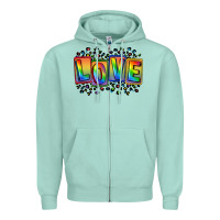 Seafoam Love pride Zipper Hoodie - FaDigitalArtStudio