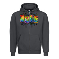 Smoke Love pride Zipper Hoodie - FaDigitalArtStudio