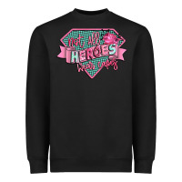 Black not all heroes wear capes Heavyweight Sweatshirt - CowGirlArtShop