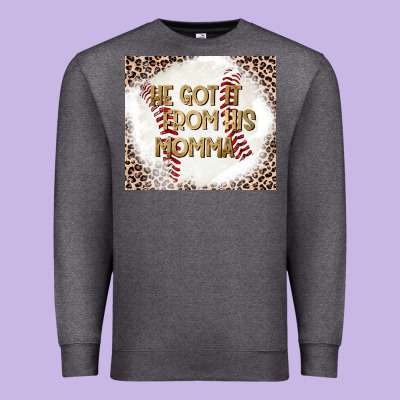 He Got It From His Momma Premium Sweatshirt Designed By Cowhidedigitalart