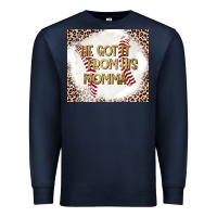 Navy He Got it From his Momma Premium Sweatshirt - CowhideDigitalArt