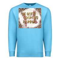 Ocean Blue He Got it From his Momma Premium Sweatshirt - CowhideDigitalArt