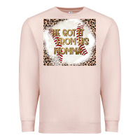 Pale Pink He Got it From his Momma Premium Sweatshirt - CowhideDigitalArt