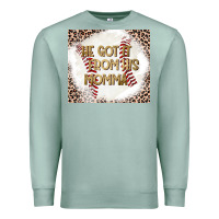 Seafoam He Got it From his Momma Premium Sweatshirt - CowhideDigitalArt