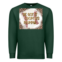 Sports Green He Got it From his Momma Premium Sweatshirt - CowhideDigitalArt
