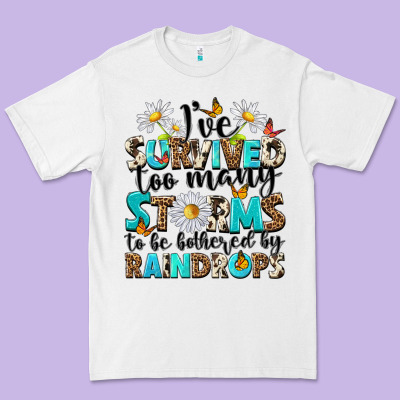Ive Survived Too Many Storms To Be Bothered By Rai Premium Tee Designed By Nancycooperartshop