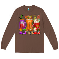 Chestnut hallothanksmas coffee cups Long Sleeve Tee - texasbilliewilder