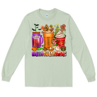 Matcha hallothanksmas coffee cups Long Sleeve Tee - texasbilliewilder