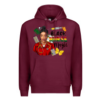Burgundy Juneteenth black Nurse magic Premium Hoodie - FaDigitalArtStudio