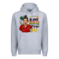 Heather Grey Juneteenth black Nurse magic Premium Hoodie - FaDigitalArtStudio