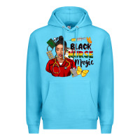 Ocean Blue Juneteenth black Nurse magic Premium Hoodie - FaDigitalArtStudio