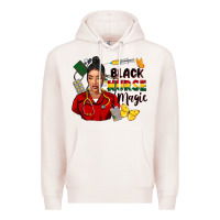 Pale Pink Juneteenth black Nurse magic Premium Hoodie - FaDigitalArtStudio