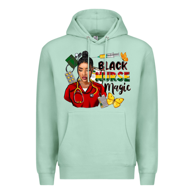 Juneteenth Black Nurse Magic Premium Hoodie by FaDigitalArtStudio | Teevron