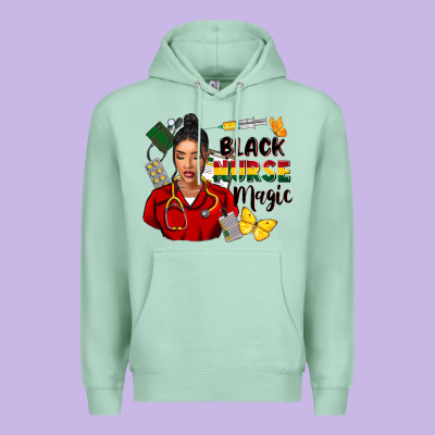 Juneteenth Black Nurse Magic Premium Hoodie Designed By Fadigitalartstudio