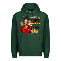 Sports Green Juneteenth black Nurse magic Premium Hoodie - FaDigitalArtStudio