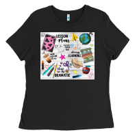 Black teacher always learning Ladies Tee - NancyCooperArtShop