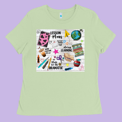 Teacher Always Learning Ladies Tee Designed By Nancycooperartshop