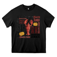 Black crawfish junkie Heavy Core Tee - MaliasSmallBusiness