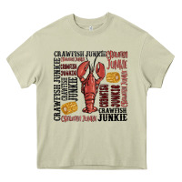 Mossy crawfish junkie Heavy Core Tee - MaliasSmallBusiness