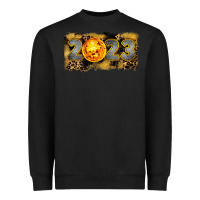 Black 2023 new year Heavyweight Sweatshirt - CowGirlArtShop