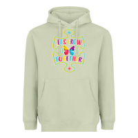 Matcha Let s Grow Together Heavyweight Hoodie - CowhideDigitalArt