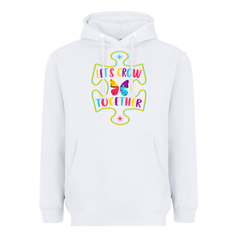 Let S Grow Together Heavyweight Hoodie by CowhideDigitalArt | Teevron