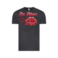Vintage Black be mine kiss Vintage Tee - RanaPortraitStore