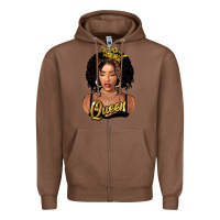 Chestnut black queen Zipper Hoodie - FaDigitalArtStudio