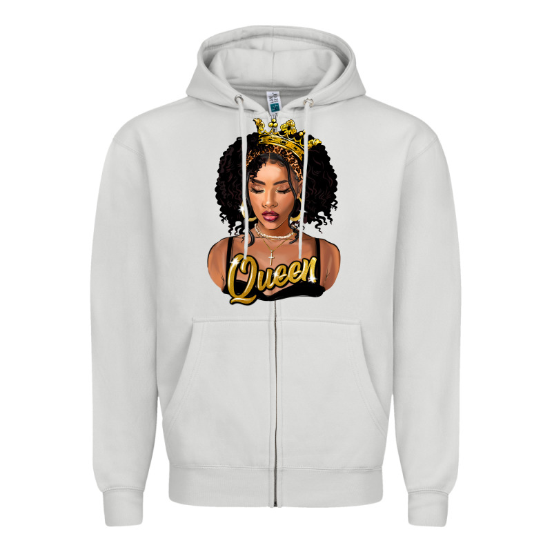 Black Queen Zipper Hoodie by FaDigitalArtStudio | Teevron