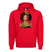 Red black queen Zipper Hoodie - FaDigitalArtStudio