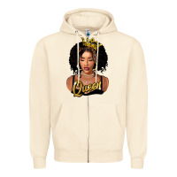 Sandshell black queen Zipper Hoodie - FaDigitalArtStudio
