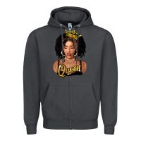 Smoke black queen Zipper Hoodie - FaDigitalArtStudio
