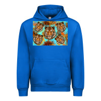 Cobalt Tiger Urban Hoodie - Artiststas