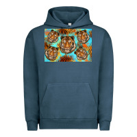 Pigment Midnight Navy Tiger Urban Hoodie - Artiststas