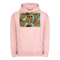 Pigment Salmon Tiger Urban Hoodie - Artiststas