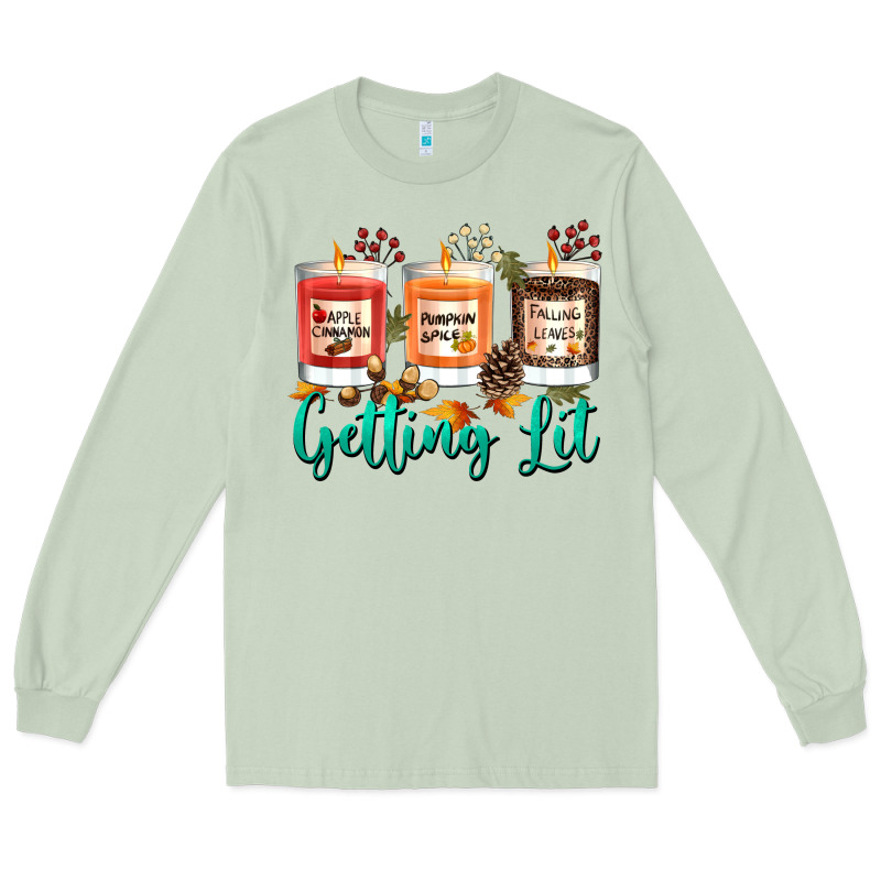 Candles With Fall Getting Lit Long Sleeve Tee by texasbilliewilder | Teevron