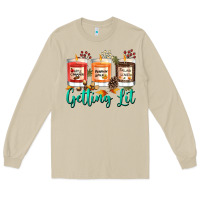 Mushroom Candles with Fall Getting Lit Long Sleeve Tee - texasbilliewilder