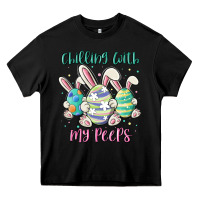 Black chilling with my peeps Heavy Core Tee - MaliasSmallBusiness