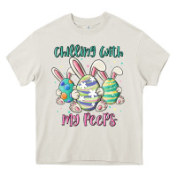 Cream chilling with my peeps Heavy Core Tee - MaliasSmallBusiness