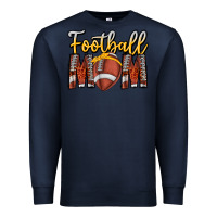 Navy Football Mom Premium Sweatshirt - CowhideDigitalArt