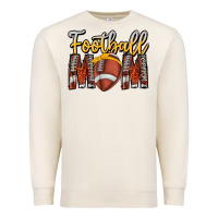 Sandshell Football Mom Premium Sweatshirt - CowhideDigitalArt