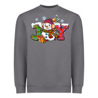 Storm christmas joy snowman Heavyweight Sweatshirt - CowGirlArtShop