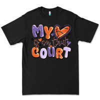 Black my heart is on that court Premium Tee - MaliasSmallBusiness
