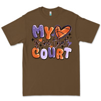Cacao my heart is on that court Premium Tee - MaliasSmallBusiness