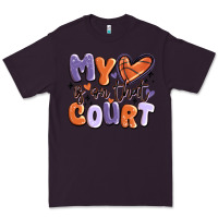 Plum my heart is on that court Premium Tee - MaliasSmallBusiness
