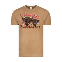 Vintage Camel mama's sweetheart highland cow and calf Vintage Tee - RanaPortraitStore